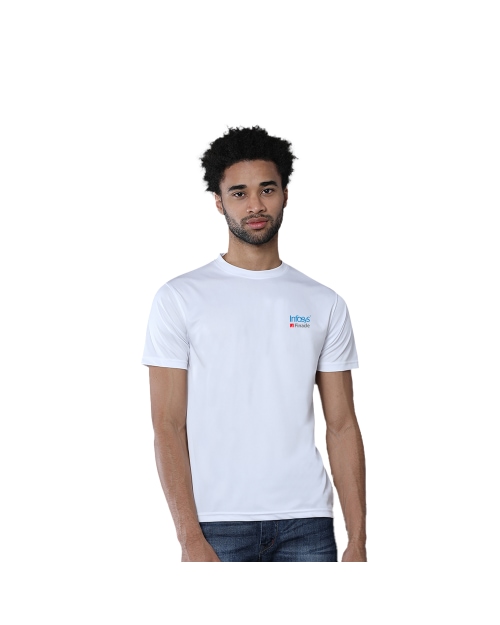 GB Unisex Dry Fit Round Neck T-shirt - White
